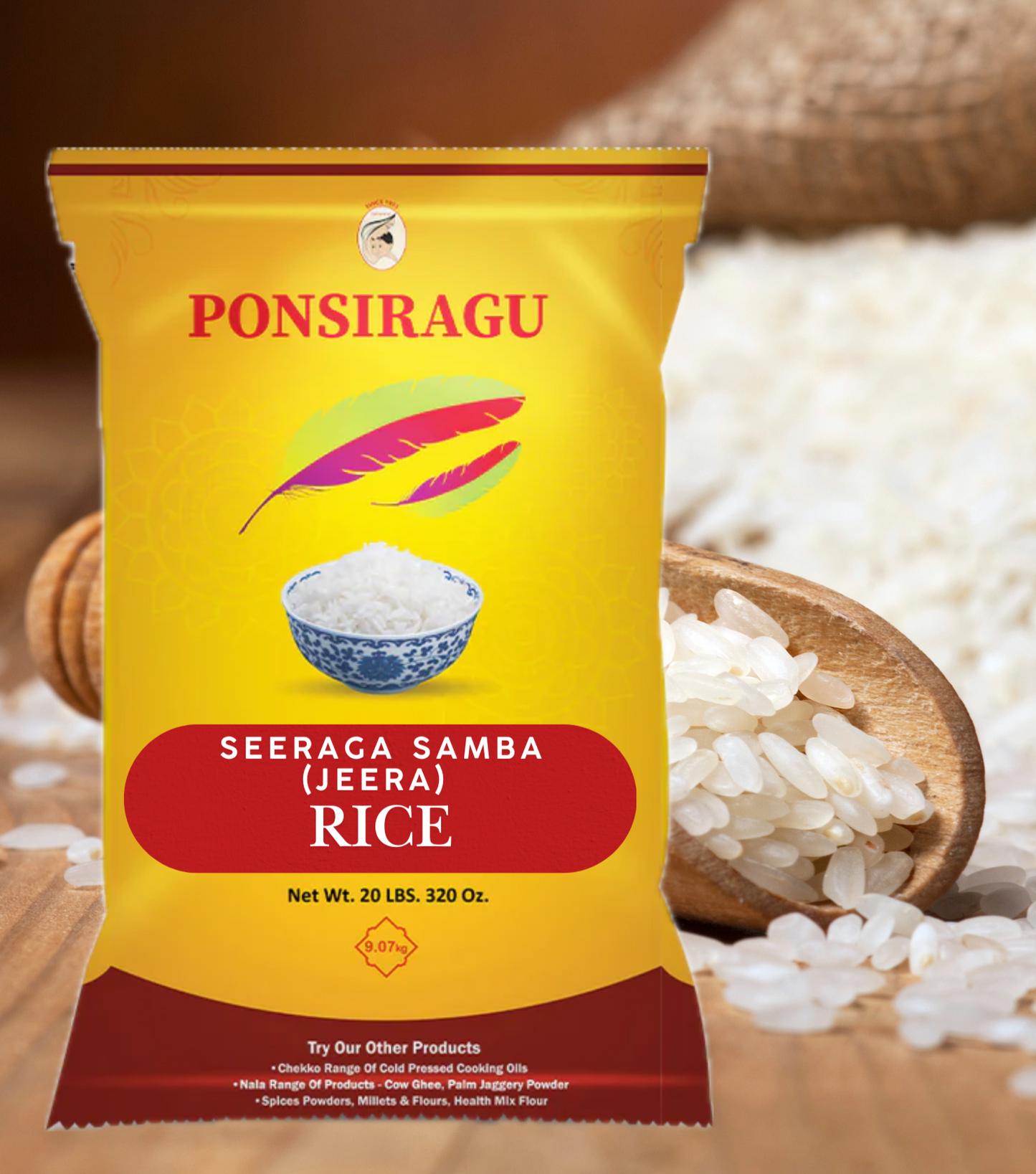 Ponsiragu Premium Seeraga Samba (Jeera or Ghee) Rice